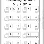 Printable Worksheet For Kids About To Comparing Numbers 1