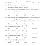 Rational And Irrational Numbers Worksheet 8th Grade Answer