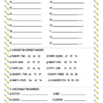 Spanish Numbers Worksheet 1 100 Worksheet For Education