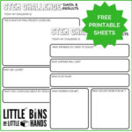 STEM Challenge Worksheets FREE Printable Little Bins