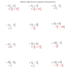 The Adding And Subtracting Mixed Fractions A Math