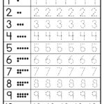 Tracing Worksheets Numbers 1 20 Preschool Tracing