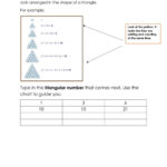 Triangular Numbers Worksheet