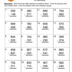 Triple Digit Subtraction No Regrouping Worksheet Have