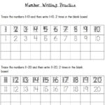 Write Numbers 1 20 Worksheet Activity Coloring Sheets