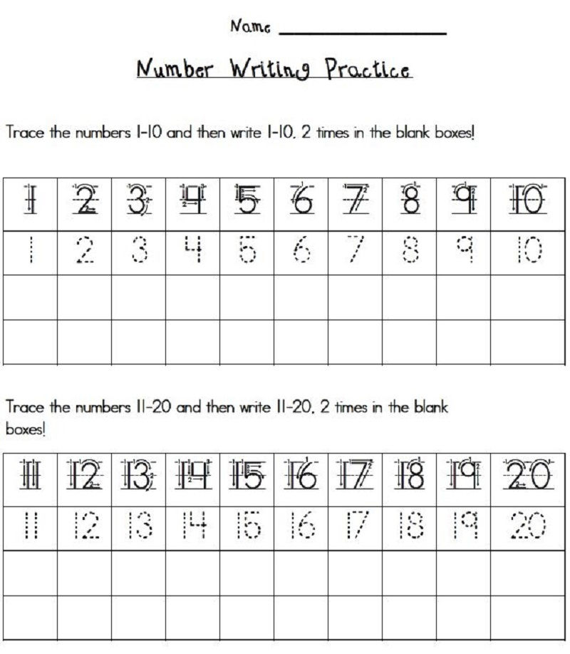 Write Numbers 1 20 Worksheet Activity Coloring Sheets