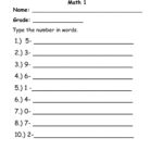 Writing Numbers In Words Interactive Worksheet