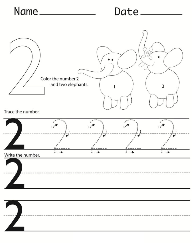 Writing Numbers Worksheet For Kids 101 Activity