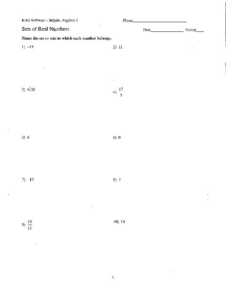 20 Classifying Numbers Worksheet Answers Worksheet From Home