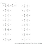 22 Adding Subtracting Multiplying And Dividing Fractions Worksheet Wi