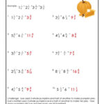 3rd Grade Halloween Math Worksheets Multiplication And Division Woo