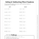 5th Grade Math Worksheets Adding And Subtracting Fractions Worksheet