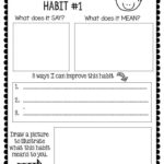 7 Habits Worksheet Pdf Worksheet