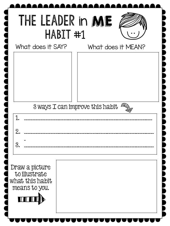 7 Habits Worksheet Pdf Worksheet