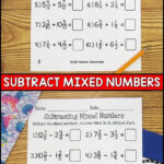 Adding And Subtracting Mixed Numbers Super Teacher Worksheets Cynthia