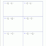 Adding And Subtracting Mixed Numbers Worksheet 7th Grade Worksheets