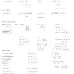 Algebra 2 Complex Numbers Review Worksheet Complex Numbers Complex