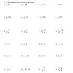 Algebra 2 Simplifying Radicals Imaginary Numbers Worksheet Worksheets