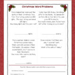 Christmas Word Problems Mamas Learning Corner From Christmas Word Problems Worksheets