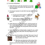 Christmas Word Problems Worksheets AlphabetWorksheetsFree From Christmas Word Problems Worksheets