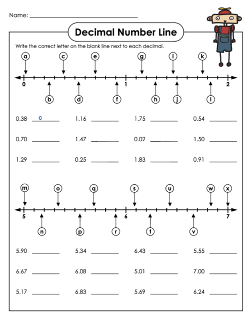Coloring Page Super Teacher Worksheets Decimals Decimal Number