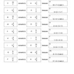 Converting Improper Fractions To Mixed Numbers Worksheets Grade 5