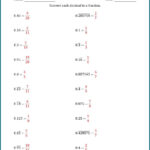 Converting Rational Numbers To Decimals Worksheet Pdf Worksheet