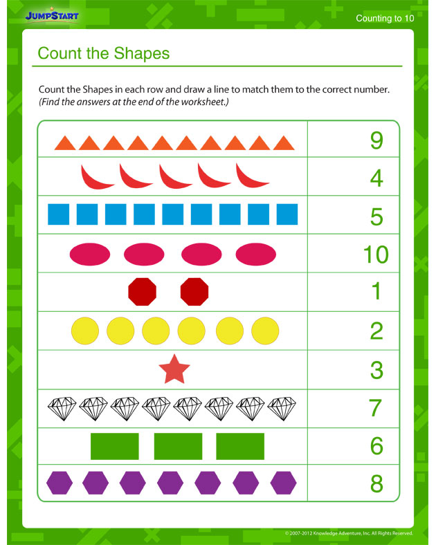 Count The Shapes View Printable Counting Worksheet For Kids JumpStart