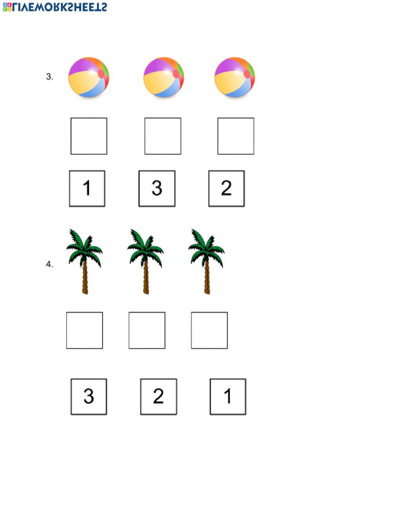 Counting 1 3 Worksheet