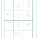 Dots Number Tracing Worksheets 1 10 Best Worksheet