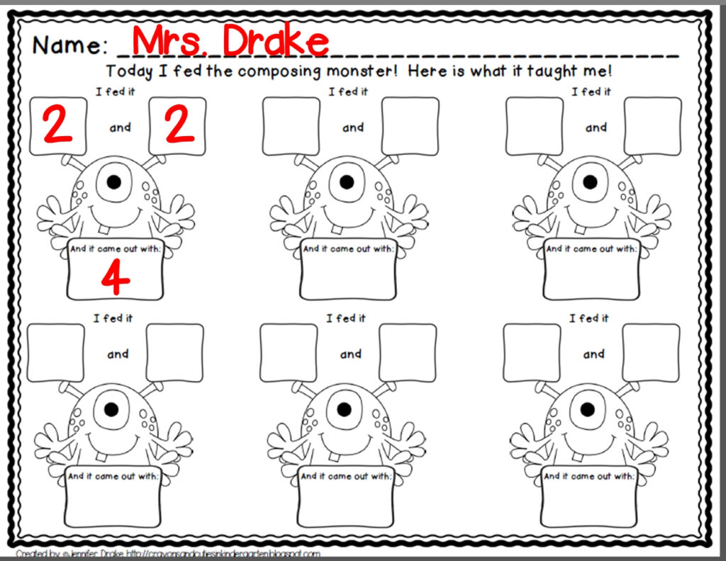Free Composing And Decomposing Numbers Worksheets Worksheets Free 
