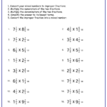 Free Multiplying Mixed Numbers Worksheets