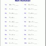 Free Printable Integer Worksheets Grade 7 Free Printable