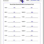 Free Printable Worksheets For 4th Grade Math Rounding Math Worksheets