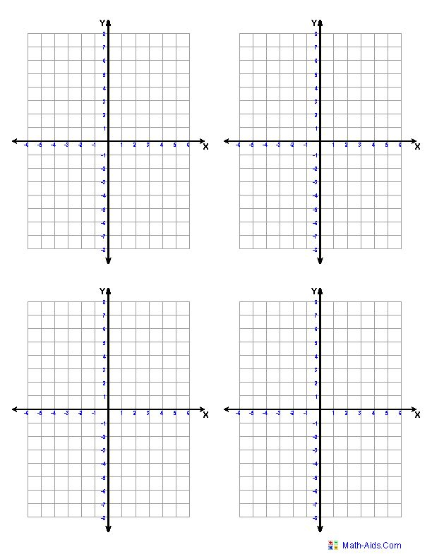 Graph Paper Printable Math Graph Paper Coordinate Graphing