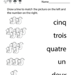 Kindergarten French Numbers Worksheet Printable French Worksheets