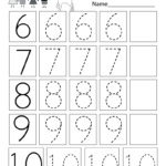 Kindergarten Practice Writing Numbers Worksheet Printable Atividades