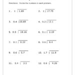 Long Division Decimals 3rd Grade Math Free Printable Division