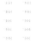 Mixed Operations With Three Fractions Including Improper Fractions A