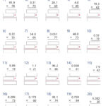 Multiplying Decimal Numbers By Whole Numbers Interactive Worksheet