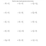 Multiplying Dividing Fractions And Mixed Numbers Worksheet Answers