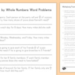 Multiplying Fractions By Whole Numbers Word Problems Worksheet Worksheet