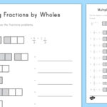 Multiplying Fractions By Wholes Visual Support Worksheet