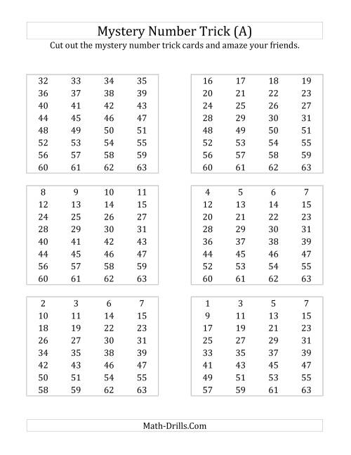 Mystery Number Trick A 