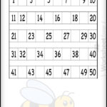 New Printable Worksheet For Kids About To Write Each Missing Numbesr 1