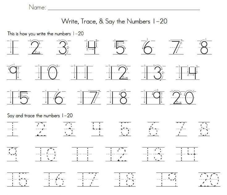 Number Tracking Worksheet 1 To 20 Best Number Tracing Tracing 