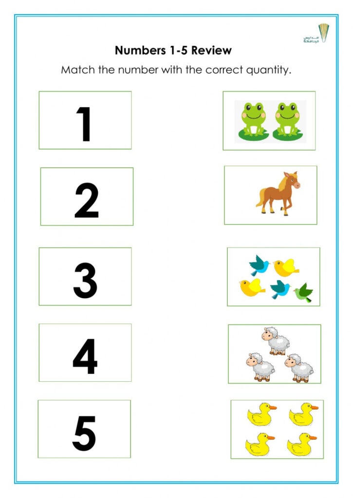 Numbers 1 5 Review Worksheet