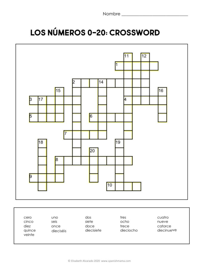 Numbers In Spanish Worksheets And How To Count 1 1000