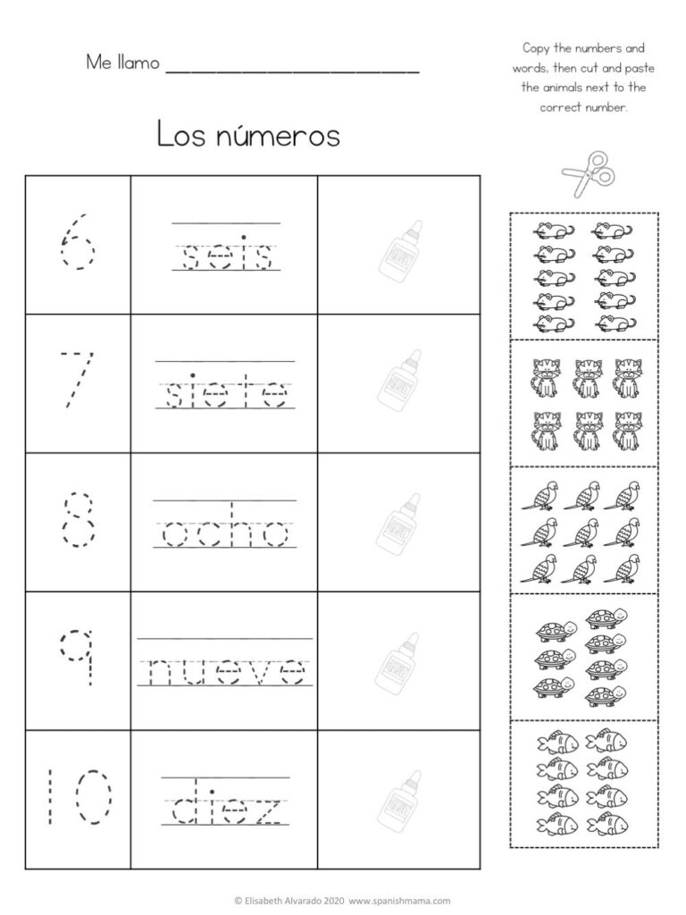 Numbers In Spanish Worksheets And How To Count 1 1000