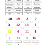 Numbers Interactive Worksheet English Lessons For Kids Spelling